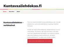 Tablet Screenshot of kuntavaaliehdokas.fi